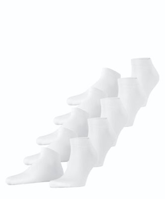 Esprit Herren Sneaker Socken Solid 5er Pack 40-46  Schwarz Grau Blau Weiss