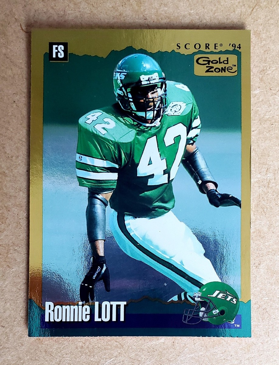 1994 Score Gold Zone New York Jets Football Card #161 Ronnie Lott