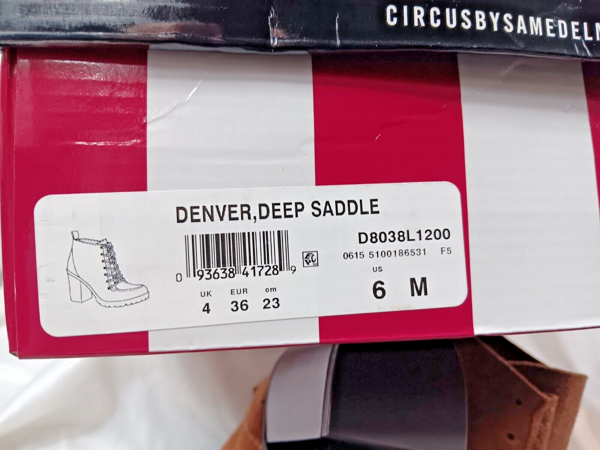 。 Circus by Sam Edelman Denver Saddle Brown Suede Booties Ankle