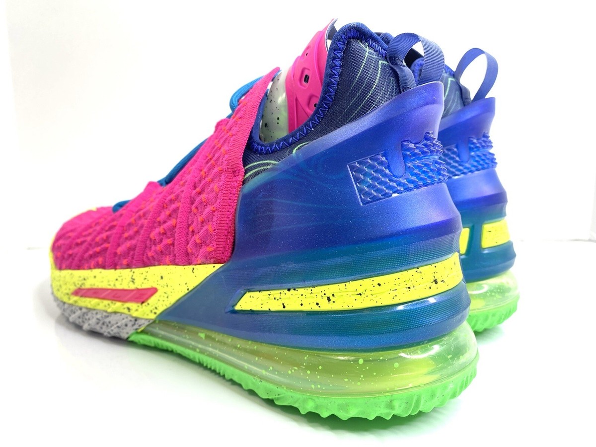 Size ‎ 11 Nike LeBron 18 Los Angeles By Night Clean Great Condition DB8148-600 NIKE LEBRON XVIII 18 LOS ANGELES BY NIGHT PINK PRIME MULTI  main image 2