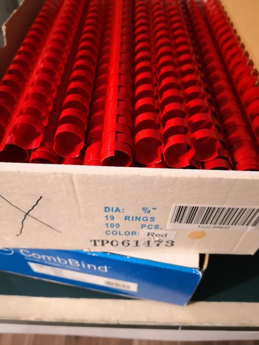 Plastic binding combs,5/8” - Picture 4 of 9
