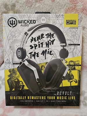Wicked Audio The Revolt Headphones MINT, SEALED, UNOPEN, NEW IN BOX