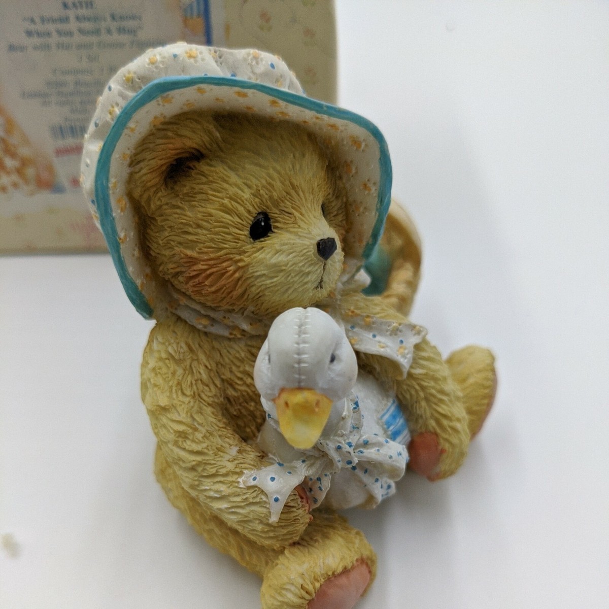 Cherished Teddies #950440 Bear With Hat and Goose Figurine w/ Box