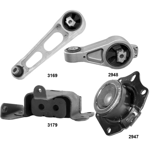 Engine & Transmission Mounts 4Pcs Set for Chrysler PT Cruiser 0807 L4