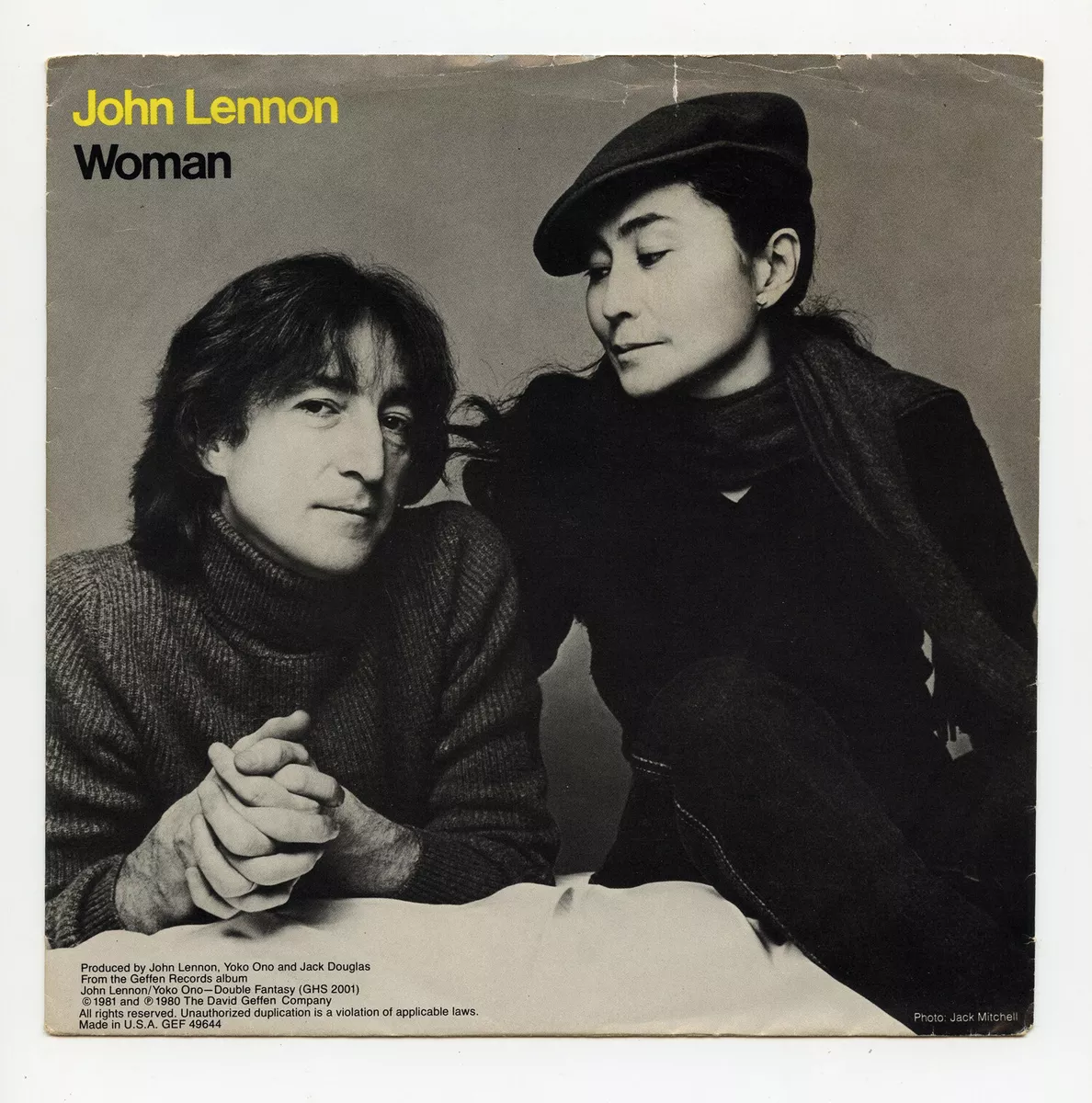 John Lennon Vinyl Woman 1981