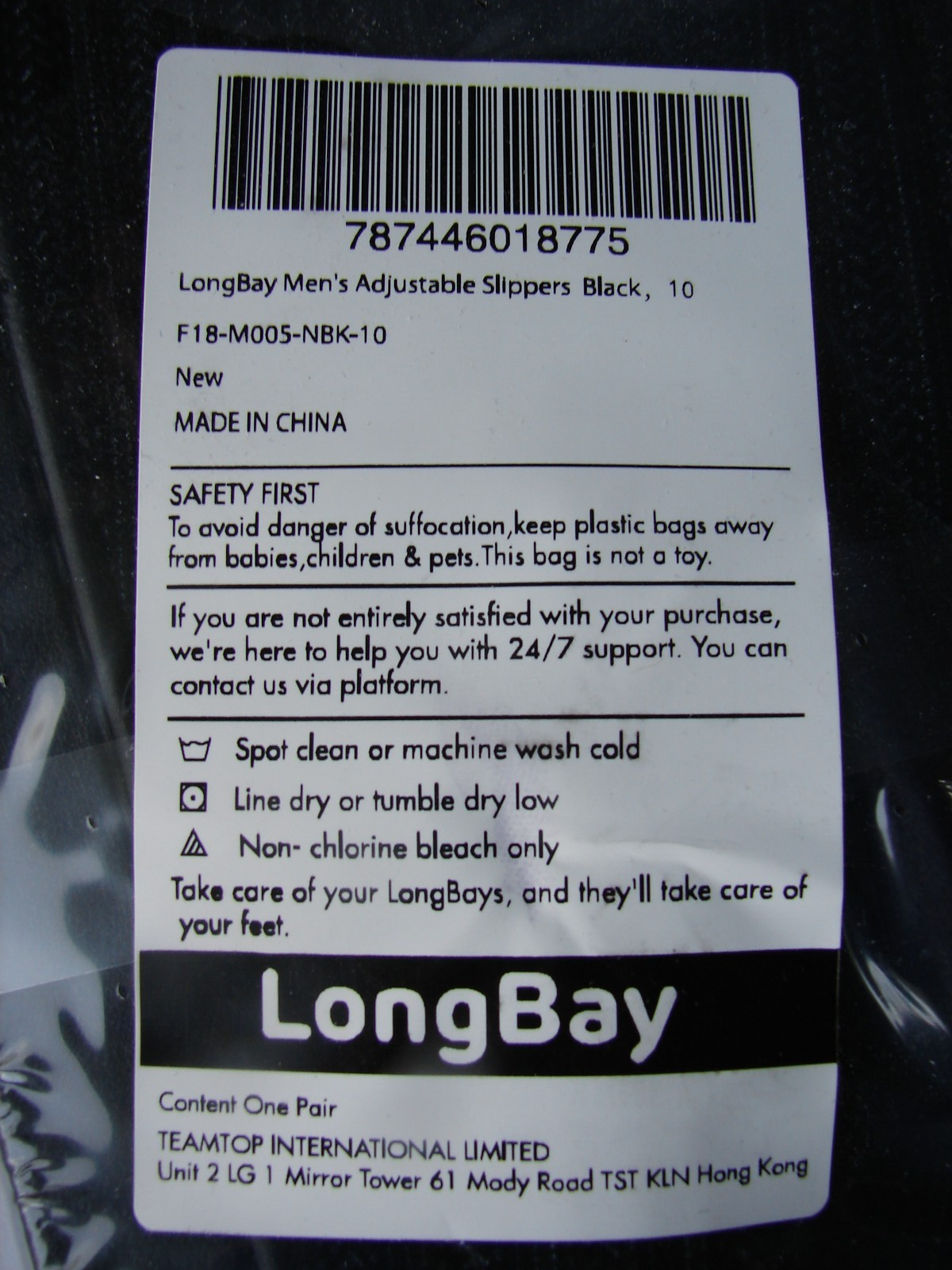 SAOLA Ciabatte uomo LongBay memory foam taglia 10 regolabili nere nuove suola gomma peluche