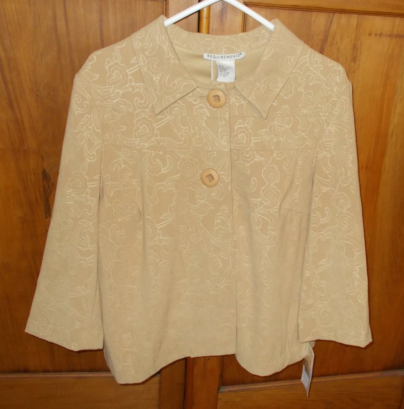  Ladies Jacket, Requirements, Camel color, NWT, Size L