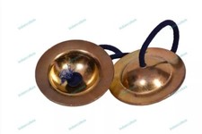 Handmade Brass Manjeera 6" Percussion Indian Musical Cymbal Instrument