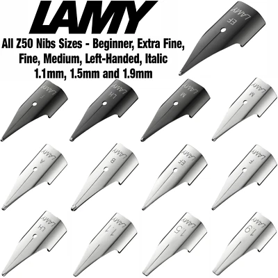 LAMY Z50 Nib Stainless Steel - Fountain Pen Nibs - Choice of Width and Colour