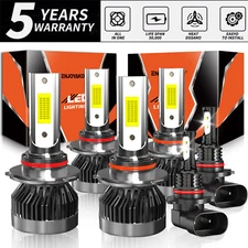 For Chevy Silverado 3500 2003-2006 LED Headlight + Fog Lights Bulb 6000K White