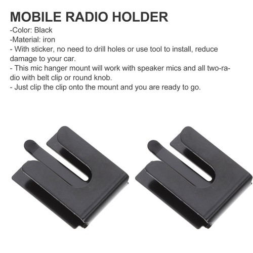 4 PCS Car Radio Hook Adjustable Microphone Holder Clip Large Accessory - 第 9/12 張圖片