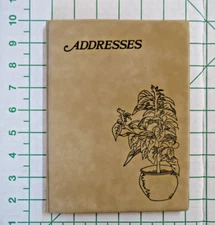 Tri Chem Ready To Paint Liquid Embroidery 8884 Suede Address Book Plant
