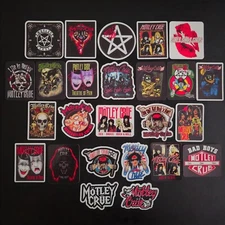 Motley Crue Vinyl Stickers Band 80's Hair Rock Heavy Metal Music Glam Classic