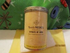 Specify Merck Citrate of Soda 1 lb Paper Can Empty by Merck