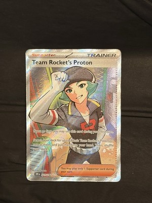Pokémon TCG Very Clean Team Rocket's Proton 227/182 Destined Rivals UR Holo