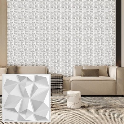 Heikki 30 Pack 3D Wall Panel for Interior 11.8'' X 11.8'', White-XLZ 