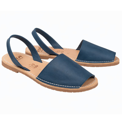 Das Original - Avarcas Damensandalen von RIA Menorca in Jeansblau - NEU OVP