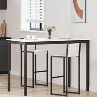 Bartisch Weiß 150 X 80 X 105 Cm Massives Kiefernholz