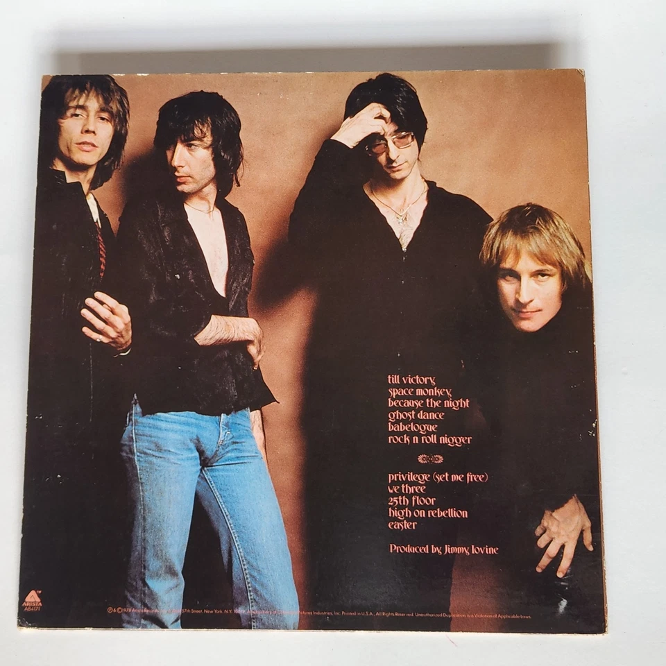 Patti Smith Group Easter LP 1978 Arista AB 4171 Terre Haute First Press STERLING Foto 3 de 4