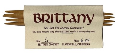 Brittany Size 6/4.25mm Double Pointed Hardwood Knitting Needles 5''