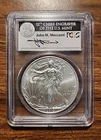 2012 (S) SILVER EAGLE PCGS MS70 FS STRUCK AT SAN FRANCISCO JOHN MERCANTI SIGNED