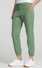 RLX Ralph Lauren Women Golf Pants 4-Way Stretch Cuffed Jogger Green SZ-S NWT 188