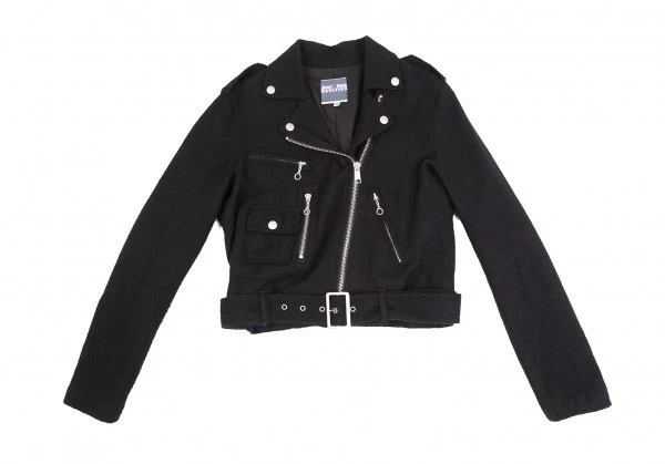 Chaqueta de moto Jean's Paul GAULTIER lana cepillada talla 40 (K-122234) Foto 2 de 4