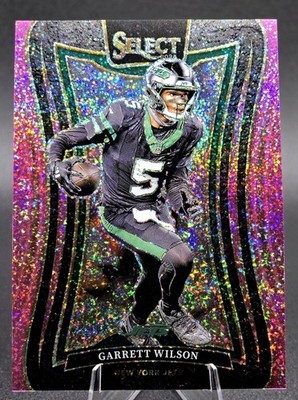 2024 Select - Suite Level Garrett Wilson #339 Pink Glitter Prizm /15 BOOKEND