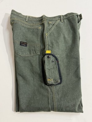 Vintage Polo Jean Ralph Lauren Denim Pants 34x30 Cell Phone Carpenter Wide Leg