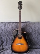 Epiphone AJ-210CE Outfit VS Electro Acoustic Guitar with Hard Case