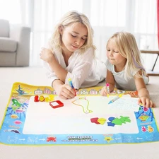 Kids Water Painting Mat Coloring Mat Toys Toddlers Doodle Pad Pens Drawing Molds