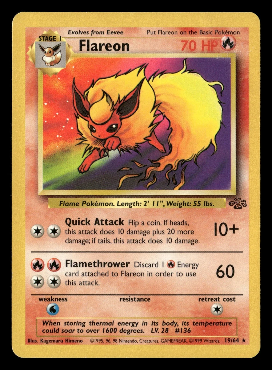 Flareon Pokmon TCG Jungle Individual Collectible Card Game Cards for sale | eBay Flareon Pokmon TCG Jungle Individual Collectible Card Game Cards for sale | eBay