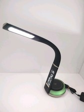 OttLite LED Desk Lamp Night Light Clock  Qi Wireless Charging Tested Working