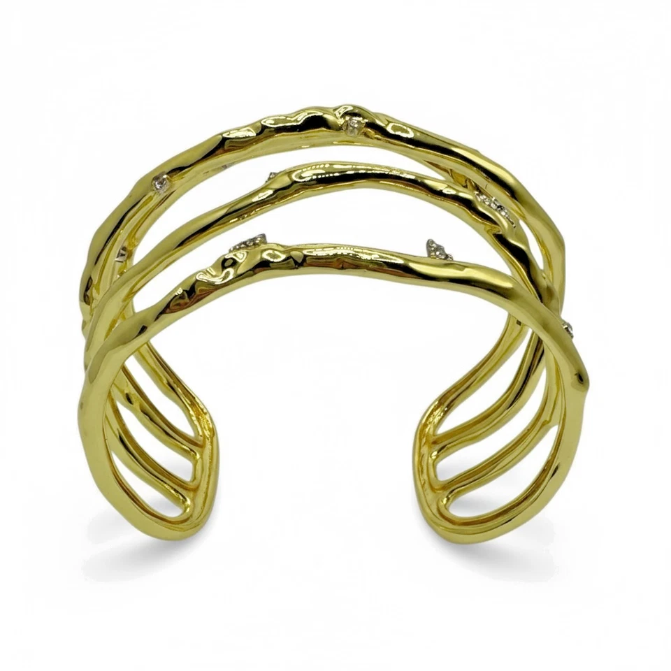 Brazalete Alexis Bittar Brut GP Crystal Thorn Orbit NUEVO CON ETIQUETAS $350 + Regalo Gratis Foto 4 de 4