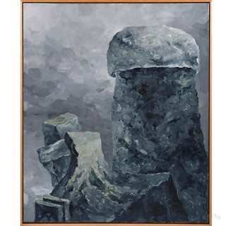 LAMBERT MARIA WINTERSBERGER OIL PAINTING 1974 MUSHROOM NEOEXPRESSIONISM VP: €13000