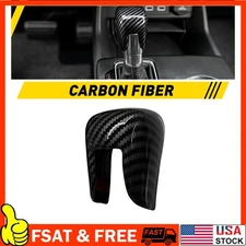 Carbon Fiber Gear Knob Trim Shift Lever Accessories For Honda Accord 2018-2022