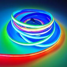Ultra Bright 5M 12V WS2811 COB LED Strip Light IP67 Waterproof RGBIC Addressable