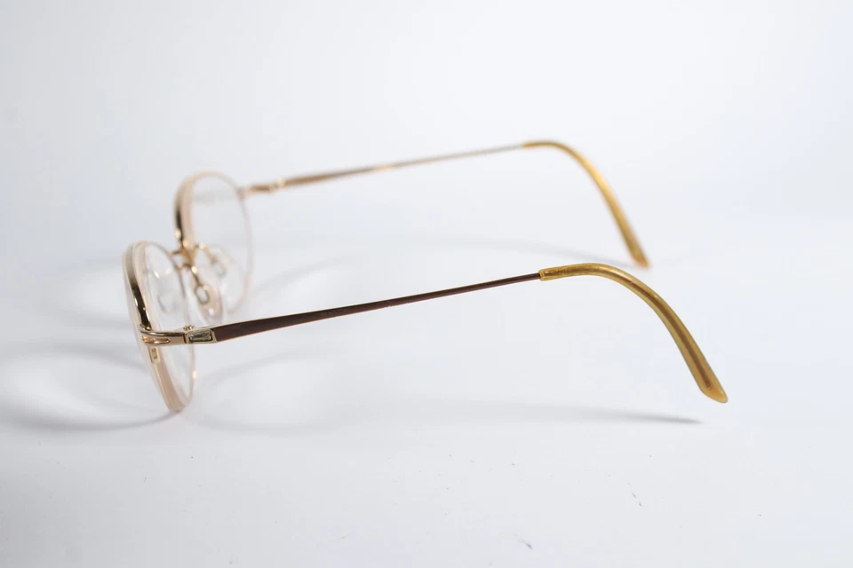 Elle Eyeglasses EL18513 Womens Gold LB Semi-Rimless Titanium Glasses Frames - Image 3 of 4