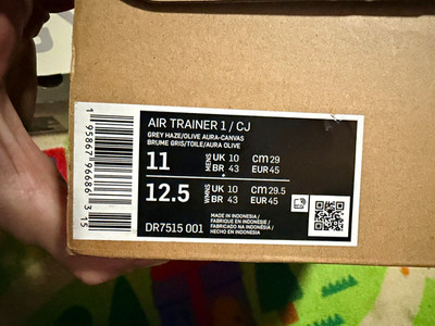 Nike Travis Scott Air Trainer 1 SP Grey Haze 2022 Mid Top Sneaker