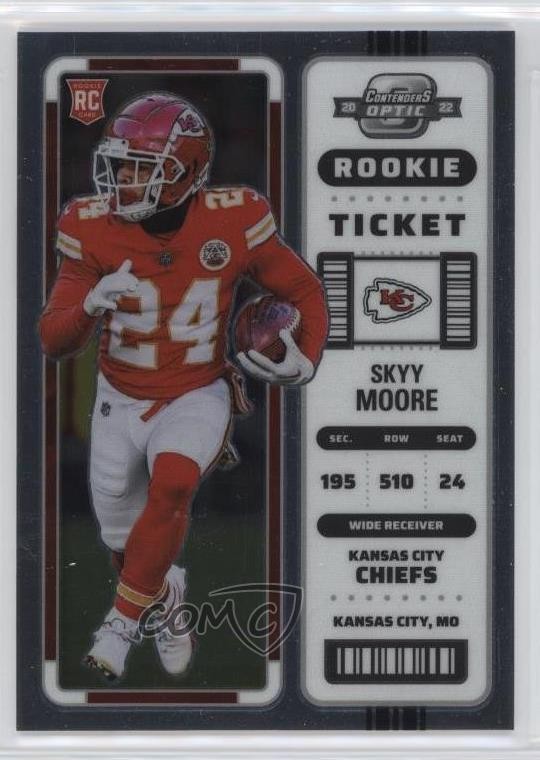 2022 Panini Contenders Optic Rookie Ticket Skyy Moore #91 12na
