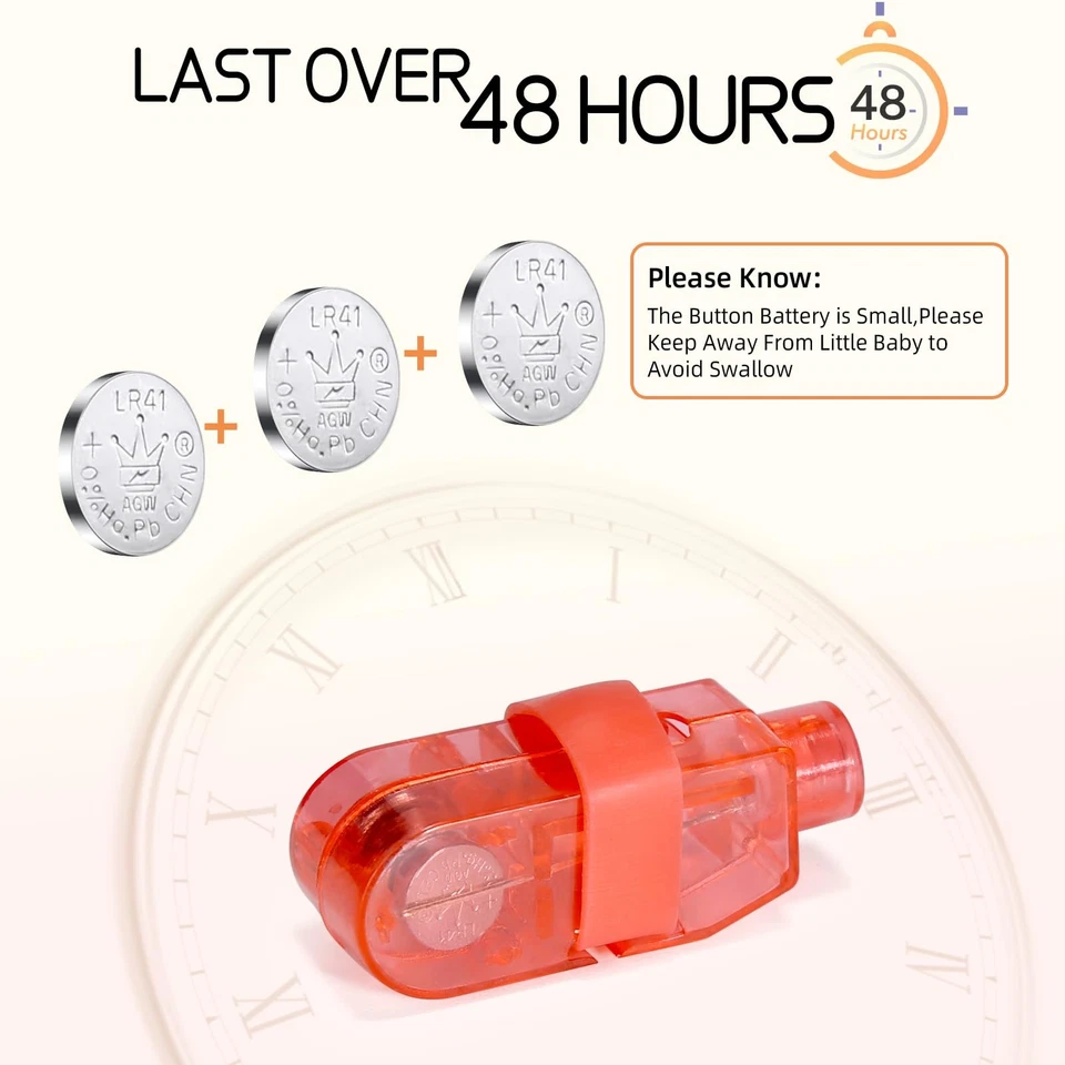 Luces de Dedo, 50 Piezas en 8 Colores Linternas de Dedo para Niños Adultos Halloween... Foto 2 de 4