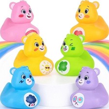 Care Bears Ducks- 6 pcs Bath Toy Set-Licensed Action Figure for Babies 2''