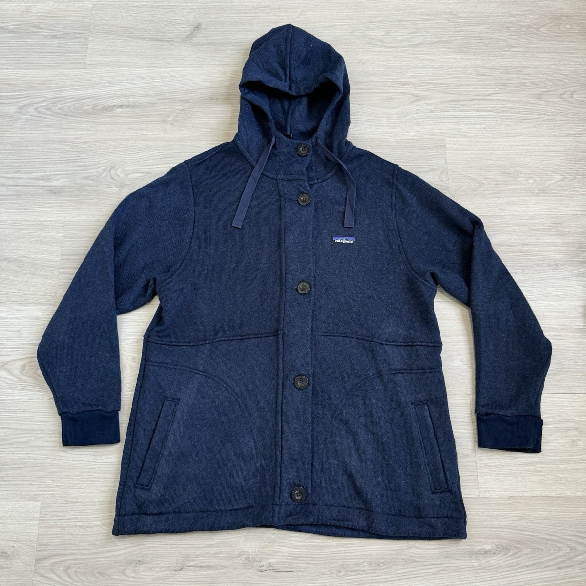 Patagonia Womens Better Sweater Coat Hooded Fleece Size XL Nena 
