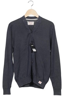 PECKOTT Strickjacke Herren Cardigan Jacke Gr. L Baumwolle Marineblau #yyme63s