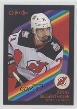 2023-24 O-Pee-Chee Retro Black Border 3/100 Jonas Siegenthaler #461 10el