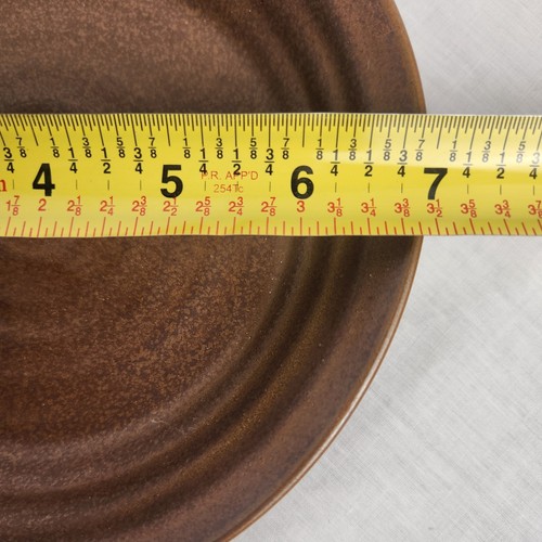Set 2 World Market Stoneware Copper Color Cherry Blossoms 7" Pasta Salad Bowls - Picture 8 of 11