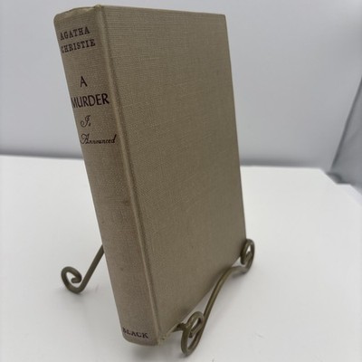 A Murder Is Announced by Agatha Christie 1950 Vintage Hardcover First Edition