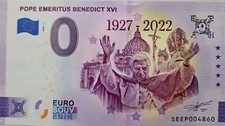 0 Euro Schein Pope Emeritus Benedict XVI SEEP 2023-1