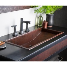 Native Trails CPS206 Trough 36 Bathroom Sink Antique Copper