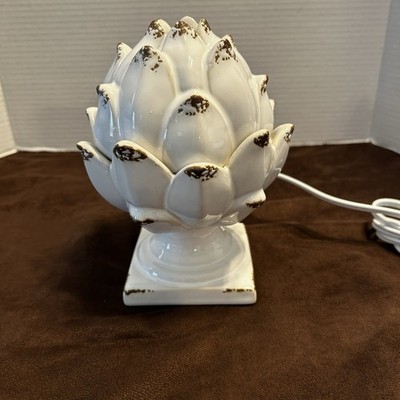 Scentsy Peace And Prosperity Warmer Artichoke White Retired gold